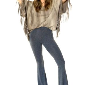 Wild west fringe poncho top
